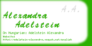 alexandra adelstein business card